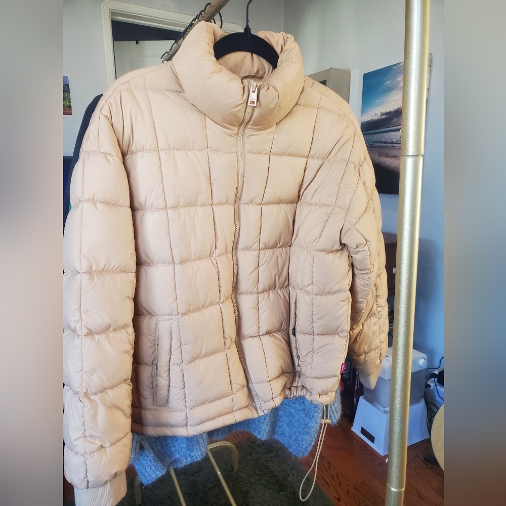 Tan Puffer Jacket